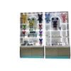 Twin-column transparent acrylic cabinet, LED backlit, Bearbrick/figure display, metal base cabinet Model A-02