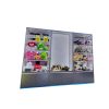 Triple LED-backlit cabinet combo with lower storage, multi-IP display (plush/blind box/figures) Model A-04