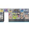 A-13款 Mega modular display wall system, multi-unit combination (doors + round + square), for arcade/mall Model A-13