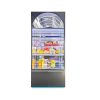 A-14款 4-tier tall cabinet with arched mirror top decoration, dark lower storage cabinet Model A-14