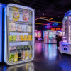 A01、 5-tier curved corner cabinet, RGB LED strips, plush toys/blind box display Model A-01