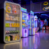 A01、、 5-tier curved corner cabinet, RGB LED strips, plush toys/blind box display Model A-01