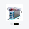 Curved Glass Island Showcase with Mirror Interior & LED Plinth Model B-03