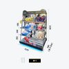 B11 Best Sellers" 4-Tier Angled Plush & Toy Display Rack with Mirror Backing Model B-11