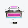 B14 LED-Lit Retail Counter with Overhead Pipe Frame & Illuminated Neon Signage Model B-14
