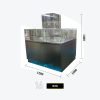 Counter-Top Square Glass Display Cabinet with Mirrored Showcase & Storage Base Model B-16