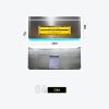 Industrial Pipe-Style Welcome Counter with Yellow Neon WELCOME Sign and Steel Storage Back Model C-04