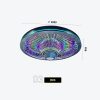 Rainbow Radial-Web LED Ceiling Panel — Multi-Color Neon Spokes for Arcade Dance Floors & Music-Game Zones Model D-03