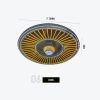 51-Inch Luxury Gold-Spoke Dome Ceiling Chandelier — Black & Gold Radial LED Fixture for High-End Game Lounges & VIP Billiard Halls Model D-06