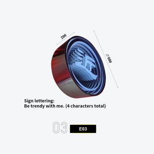 Cylindrical Barrel Infinity Mirror LED Sign with 3D 'FUN' Layered Text Effect - Red Metallic Body with Blue Neon Edge, Retro Arcade Wall Light for Game Room and Entertainment Venue Model E-03