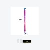 E08 Vertical Spiral Zigzag LED Neon Tube Light with Pink-Magenta Glow - Wall-Mounted or Suspended Light Fixture for Arcade, Game Room Model E-08