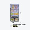 和禧潮尺寸图A系列-01 5-tier curved corner cabinet, RGB LED strips, plush toys/blind box display Model A-01