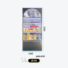 和禧潮尺寸图A系列-14 4-tier tall cabinet with arched mirror top decoration, dark lower storage cabinet Model A-14