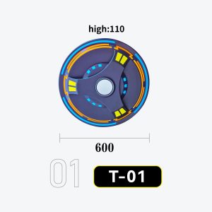 和禧潮尺寸图T系列转PFD再转AIT01~T42-01 Cyberpunk LED Ceiling Disc Light - Neon Sci-Fi Arcade Game Room Decor T-01 (Type Q)