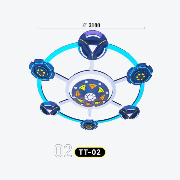 Modular Ceiling Light with Geometric LED Panels | Model TT-02 (Type A Combined Type)